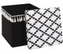 Pouf coffre pliable avec pampille Mirage - 5