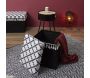 Pouf coffre pliable avec pampille Mirage - THE HOME DECO FACTORY