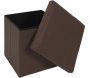 Pouf coffre pliable en PU Jill - 19,90