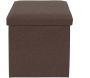 Pouf coffre pliable en PU Jill - CMP-3492
