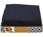 Pouf coffre pliable en tissu patchwork Rétro - 6