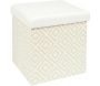 Pouf coffre pliable tressage Mirage