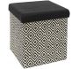 Pouf coffre pliable tressage Mirage