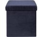 Pouf coffre pliable en velours Rétro - 19,90