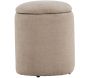 Pouf coffre en polyester Limpen - VEN-0653