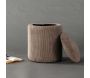 Pouf coffre en polyester Limpen - VENTURE HOME