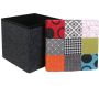 Pouf coffre de rangement patchwork - 22,90