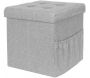 Pouf coffre pliable avec range magazines - CMP-2427