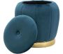 Pouf coffre de rangement en tissu Paris 43 x 43 cm - 5