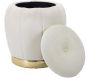 Pouf coffre de rangement en tissu Paris 43 x 43 cm - 5