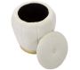 Pouf coffre de rangement en tissu Paris 43 x 43 cm - 6