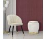 Pouf coffre de rangement en tissu Paris 43 x 43 cm - MAURO FERRETTI