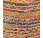 Pouf en coton et jute multicolore - 99,90