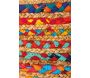 Pouf en coton et jute multicolore - 5