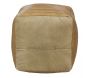 Pouf cube en cuir - AUB-5008