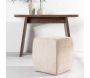 Pouf cube en polyester bouclette Neapel - VENTURE HOME