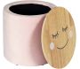 Pouf enfant en bois et velours Moon - THE HOME DECO KIDS