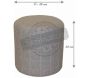 Pouf gris matelassé effet feutrine - COT-0486