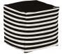 Pouf de jardin en coton 40 x 40 cm Stripes