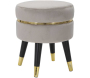 Pouf sur pieds en tissu Paris 35 x 40.5 cm