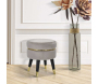 Pouf sur pieds en tissu Paris 35 x 40.5 cm - MAURO FERRETTI