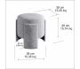 Pouf en polyester Ash - ASI-1590