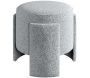 Pouf en polyester Ash