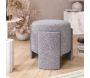Pouf en polyester Ash - HANAH HOME