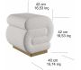 Pouf en polyester Sally - ASI-1591