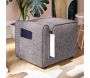 Pouf avec range-magazine Paris - HANAH HOME