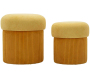 Pouf avec rangement intégré Aspen (Set de 2)