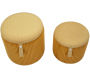 Pouf avec rangement intégré Bolzano (Set de 2) - 89,90