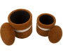 Pouf avec rangement intégré Saint-Moritz (Set de 2) - 5