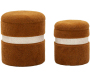 Pouf avec rangement intégré Saint-Moritz (Set de 2)