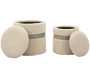 Pouf avec rangement intégré Saint-Moritz (Set de 2) - 109