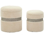 Pouf avec rangement intégré Saint-Moritz (Set de 2)