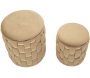 Pouf avec rangement intégré Shanty (Lot de 2) - 6