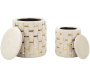 Pouf avec rangement intégré Shanty (Lot de 2) - 84,90