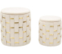 Pouf avec rangement intégré Shanty (Lot de 2)