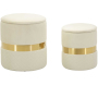Pouf avec rangement intégré Sheffild (Lot de 2)