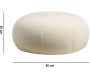 Pouf rond intérieur bouclette Tina - ASI-0550