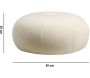 Pouf rond intérieur bouclette Tina - ASI-0550