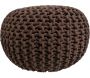 Pouf rond en laine Tricot - 