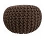 Pouf rond en laine Tricot