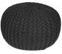 Pouf rond en laine Tricot - 