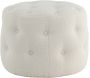 Pouf rond en polyester teddy Benjamin