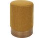 Pouf rond en tissu Alban