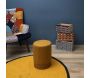 Pouf rond en tissu Alban - THE HOME DECO FACTORY