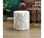 Pouf rond en tissu Mirage - THE HOME DECO FACTORY
