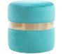 Pouf rond en velours Milo